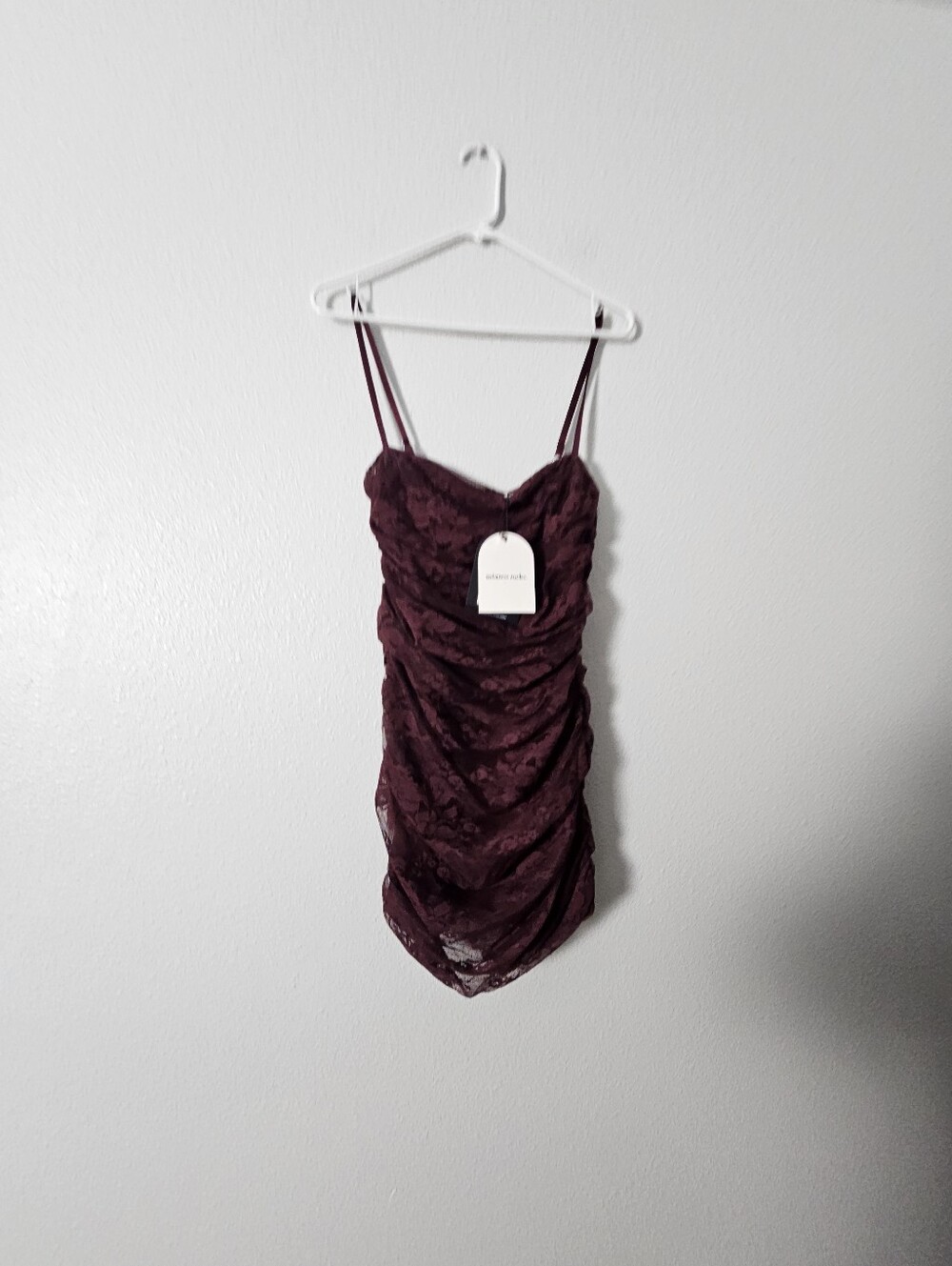 Nwt Womens Mistress Rocks  Lace Ruched Slip Dress Sz S